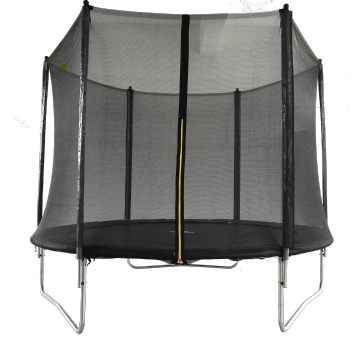 Trampoline Deluxe Round Sport Trampolin mit Gehege